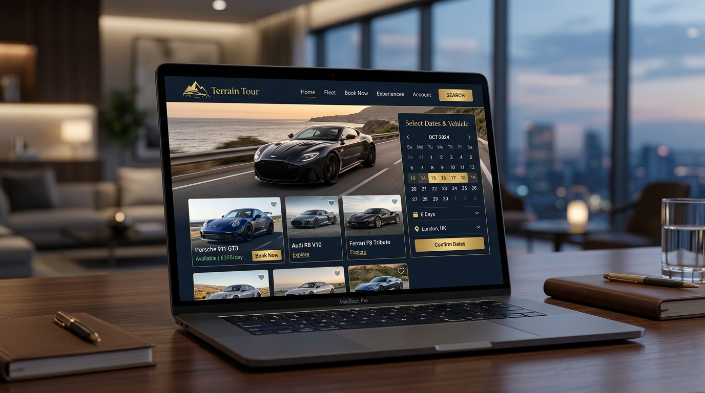 Terrain Tour - Application Web de Réservation Automobile